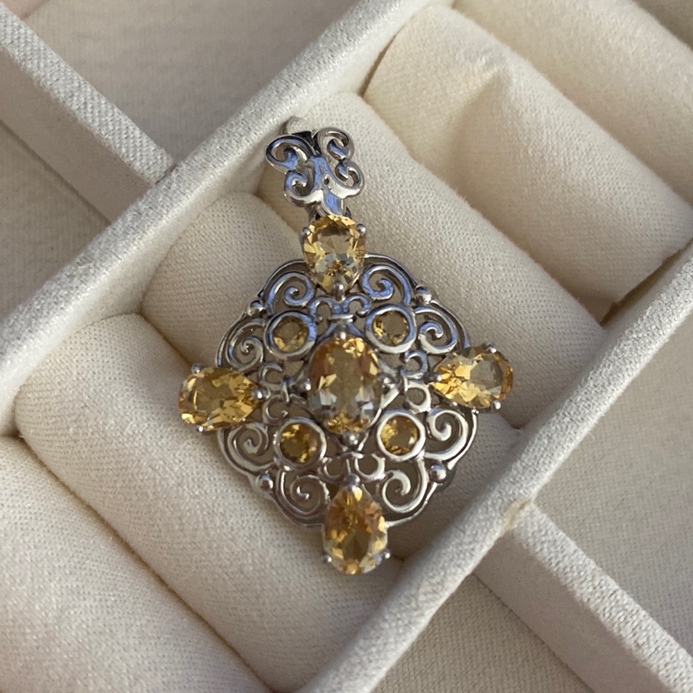 Genuine Citrine Pendant!